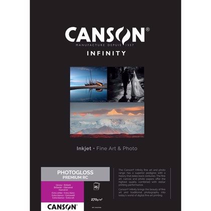 Canson PhotoGloss Premium RC 270 g/m² - A4, 250 folhas 