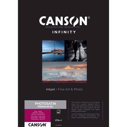 Canson PhotoSatin Premium RC 270g/m² - A2, 25 folhas 