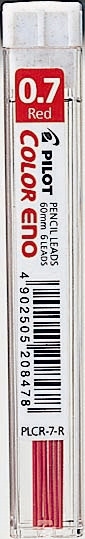 Piloto Lápis de cor Color ENO 0,7mm HB vermelho (6)