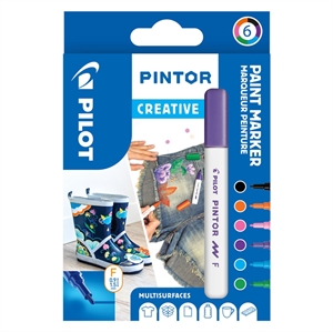 Pilot Marker Pintor Fino Criativo 1,0 - pacote com 6 unidades