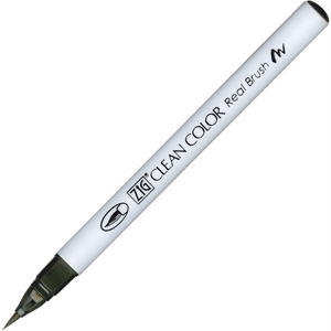 Caneta ZIG Clean Color Brush Pen 095 fl. Cinza Escuro