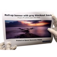 Color Europe Roll-up banner with light blocks 150 grams - 42" x 30 metros 