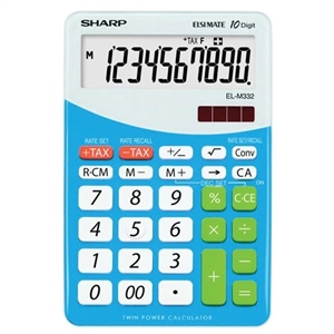 Sharp Calculadora de Mesa EL-M332B, azul