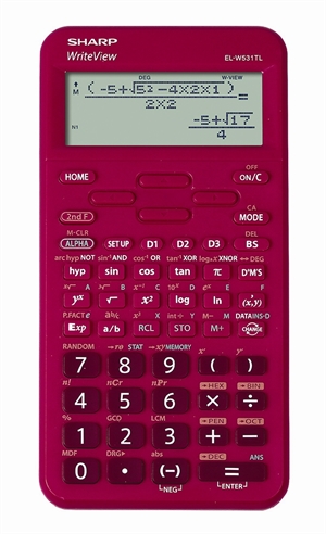 Calculadora científica Sharp EL-W531TL cor-de-rosa