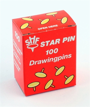 Svenska Häftstift Tegnestifter Star Pin em aço sem marca (100)
