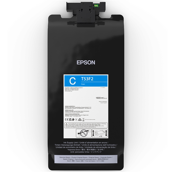 Epson saco de tinta ciano de 1600 ml - T53F2