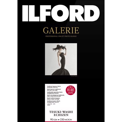 Ilford GALERIE Tesuki-Washi Echizen 90 - A3+ deckle edge, 10 folhas 