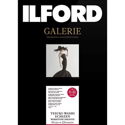 Ilford GALERIE Tesuki-Washi Echizen Warmtone Smooth 90 - A4, 10 folhas 