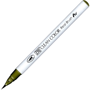 Caneta pincel ZIG Clean Color Pen 402 Verde Musgo