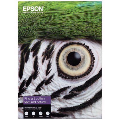 Epson Fine Art Cotton Textured Natural 300 g/m2 - A4 25 folhas 